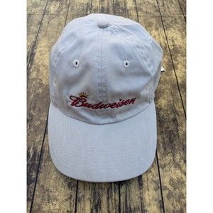 Vintage Anheuser-Busch Budweiser 2005 Official Product Khaki Strap Dad Hat